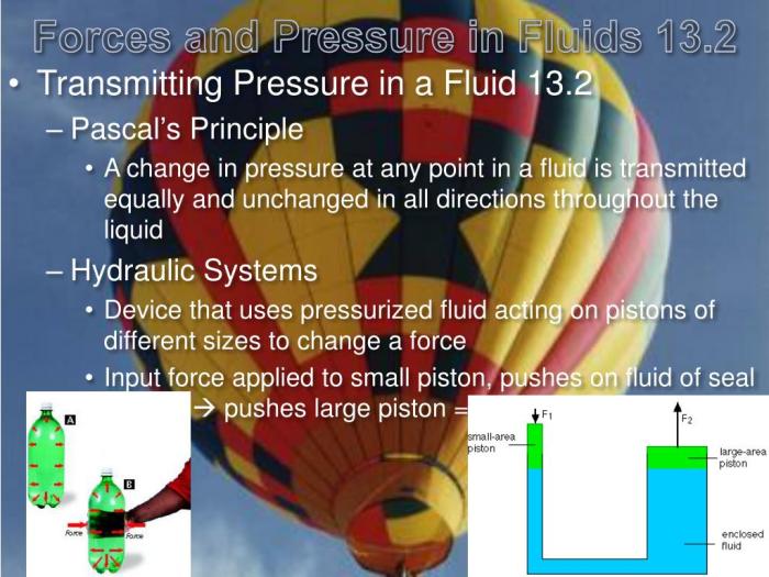 Section 13.2 forces and pressure in fluids