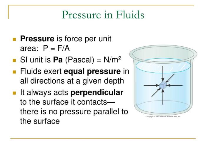 Section 13.2 forces and pressure in fluids