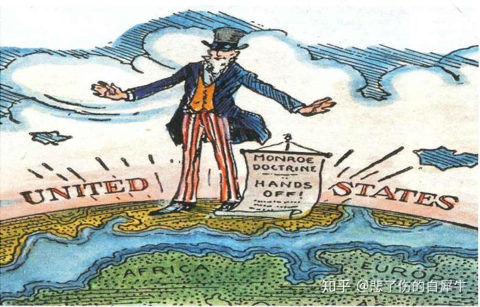 Monroe doctrine proclaimed 1823 cartoon