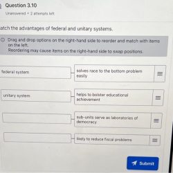 Match the advantages of federal and unitary systems.