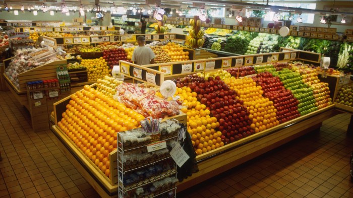 At a local grocery store travis the produce department manager